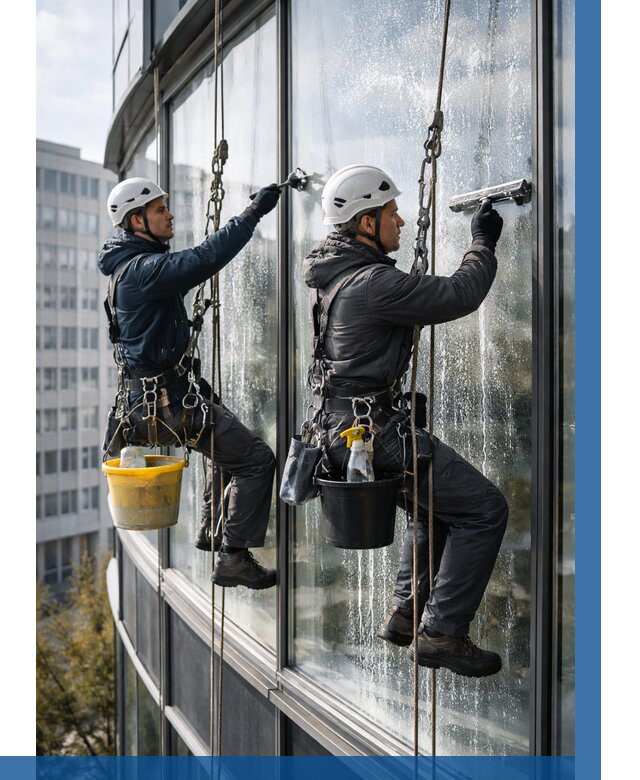 Мойка панорамных окон в Канске от 383 р. заказать у ВЫСОТНИК-Кнс