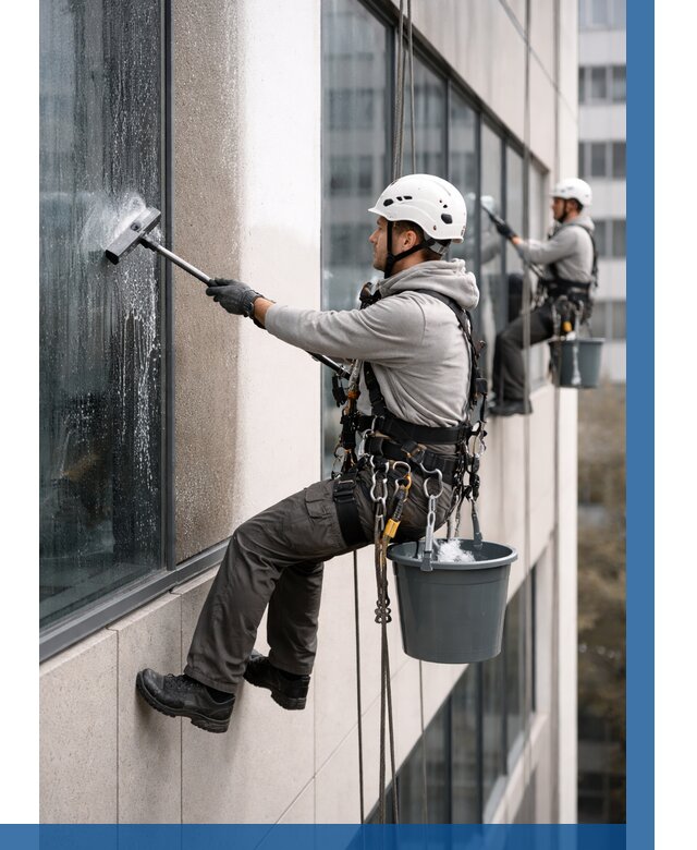 Мойка фасадов зданий в Канске под ключ от 383 р. | ВЫСОТНИК-Кнс