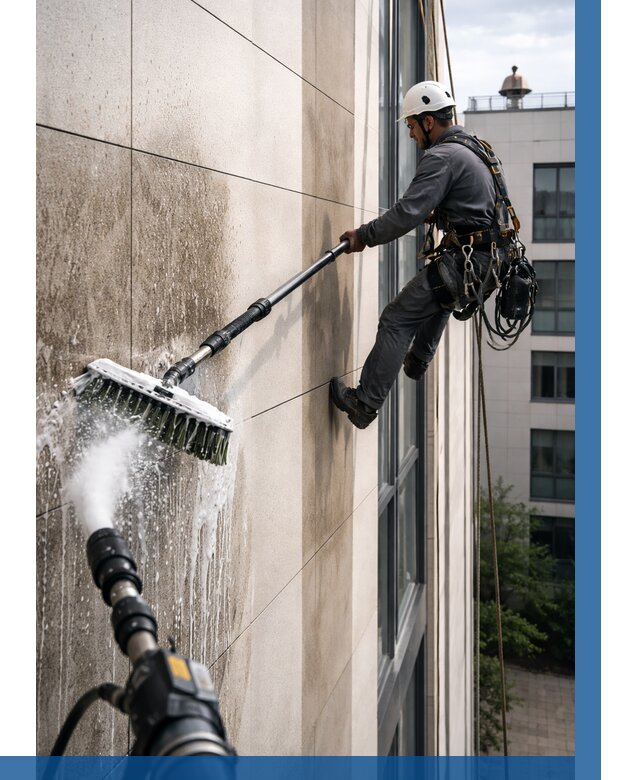 Мойка фасада из керамогранита в Канске от 328 р. | ВЫСОТНИК-Кнс