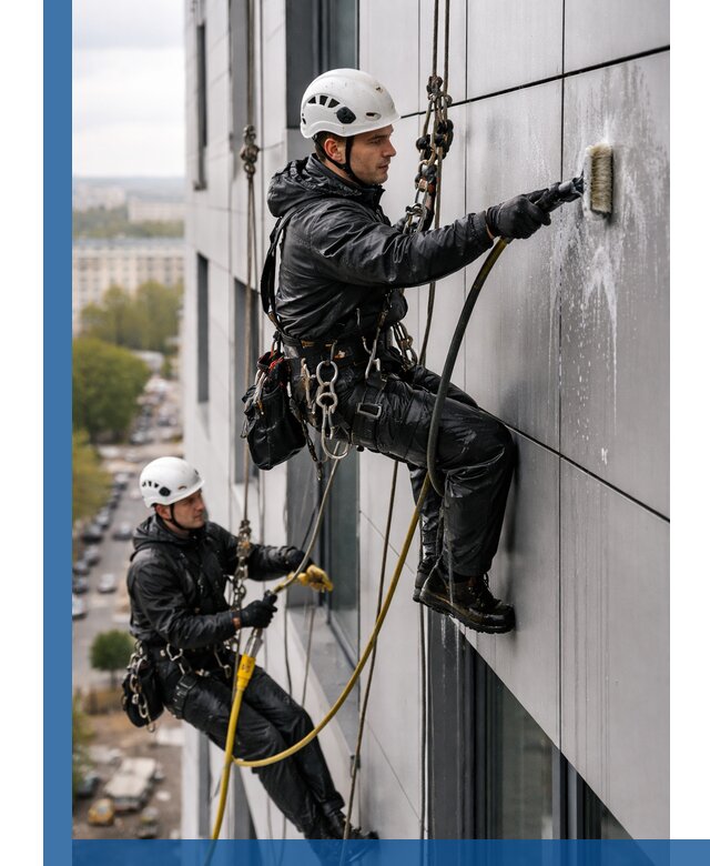 Профессиональная мойка фасада из композита в Канске