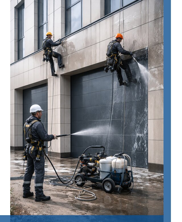 Послестроительная мойка фасада в Канске от 328 р. | ВЫСОТНИК-Кнс