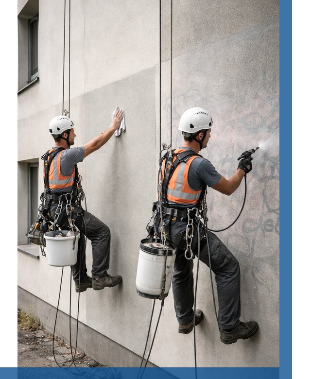 Антиграффити покрытие фасада в Канске от 656 р. | ВЫСОТНИК-Кнс