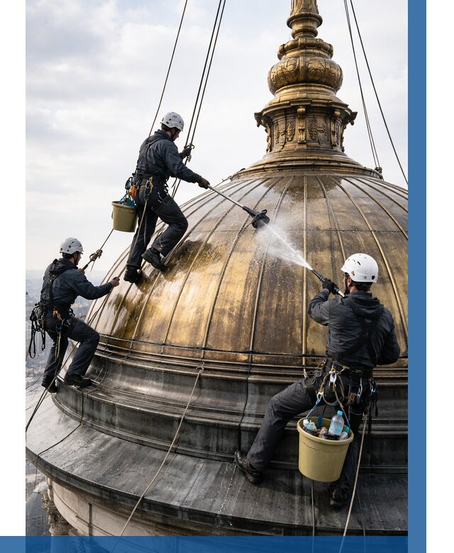 Мойка куполов и шпилей в Канске от 8743 р. - заказать | ВЫСОТНИК-Кнс