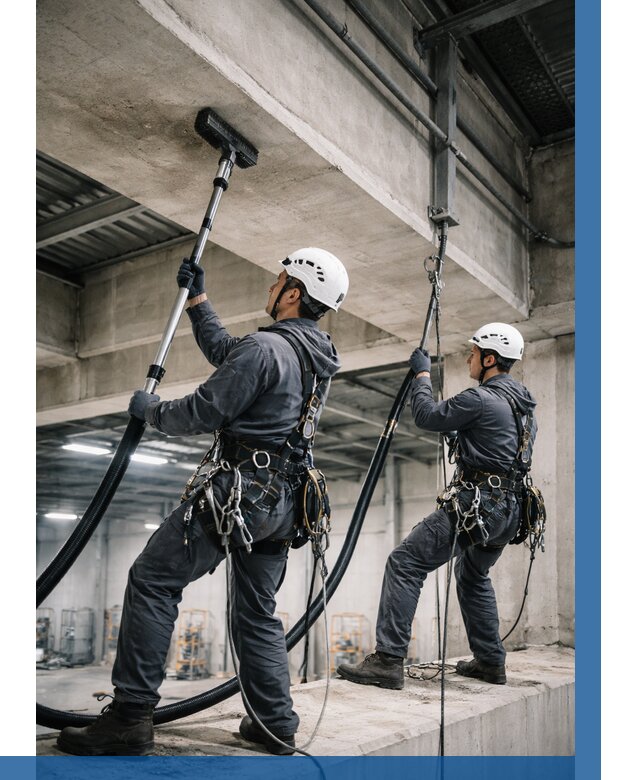 Обеспыливание потолочных конструкций в Канске от 273 р. |ВЫСОТНИК-Кнс