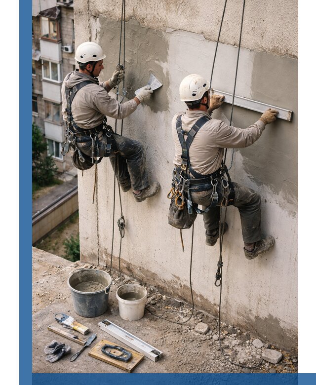 Комплексный ремонт штукатурного фасада с гарантией в Канске