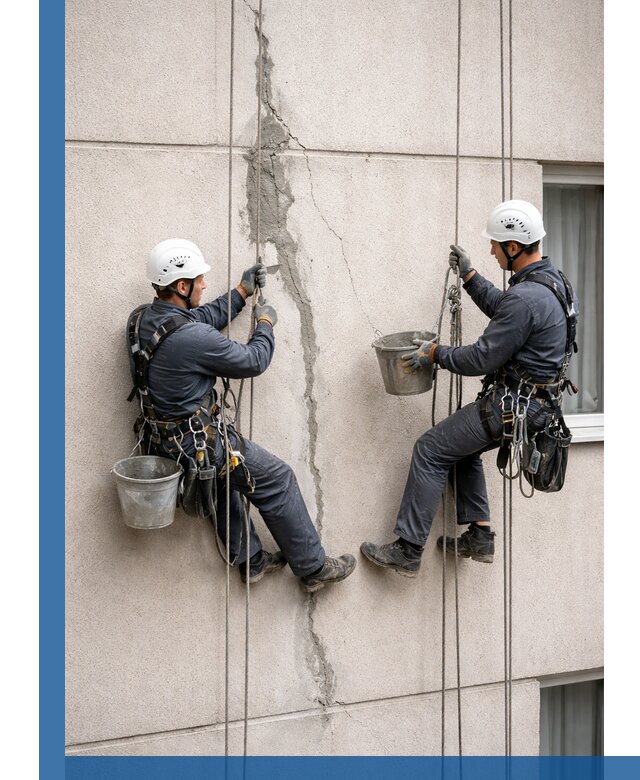 Заделка трещин на фасаде в Канске с гарантийным ремонтом