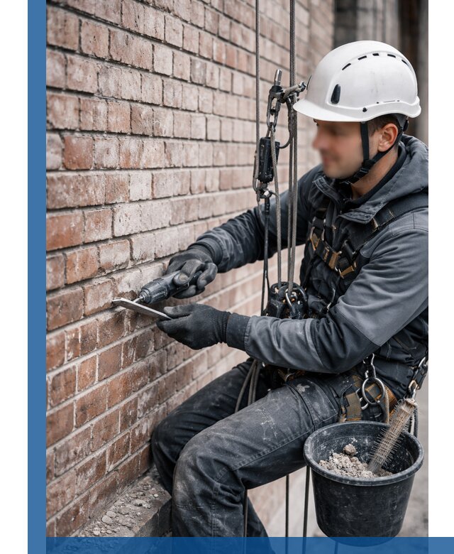 Расшивка кирпичных швов фасадов и стен, ремонт в Канске