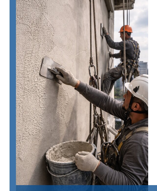 Декоративная штукатурка фасада с утеплением и защитой в Канске