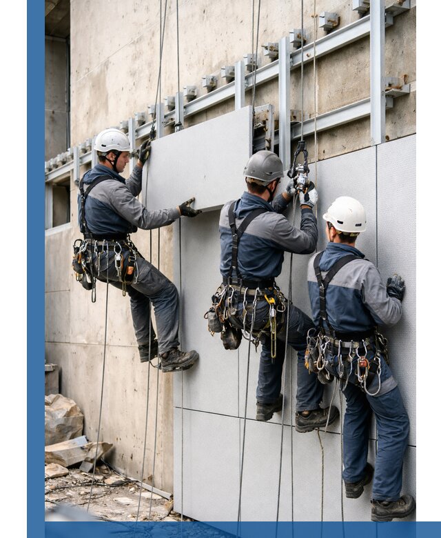 Монтаж вентилируемого фасада в Канске под ключ с гарантией качества