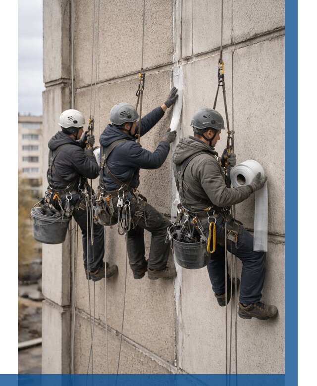 Ремонт межпанельных швов в Канске от 820 р. | ВЫСОТНИК-Кнс