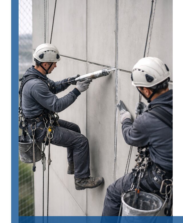 Первичная герметизация швов фасадов и кровель в Канске