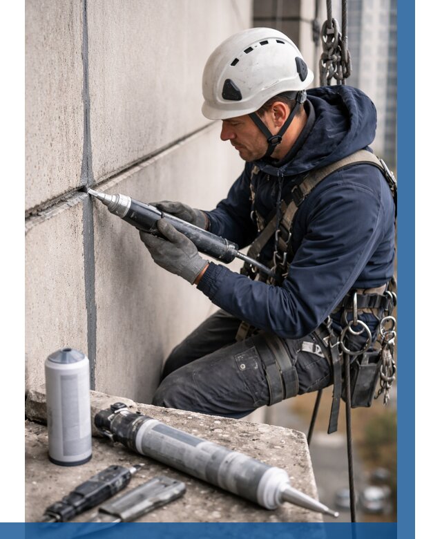 Вторичная герметизация швов в Канске от 492 р. | ВЫСОТНИК-Кнс