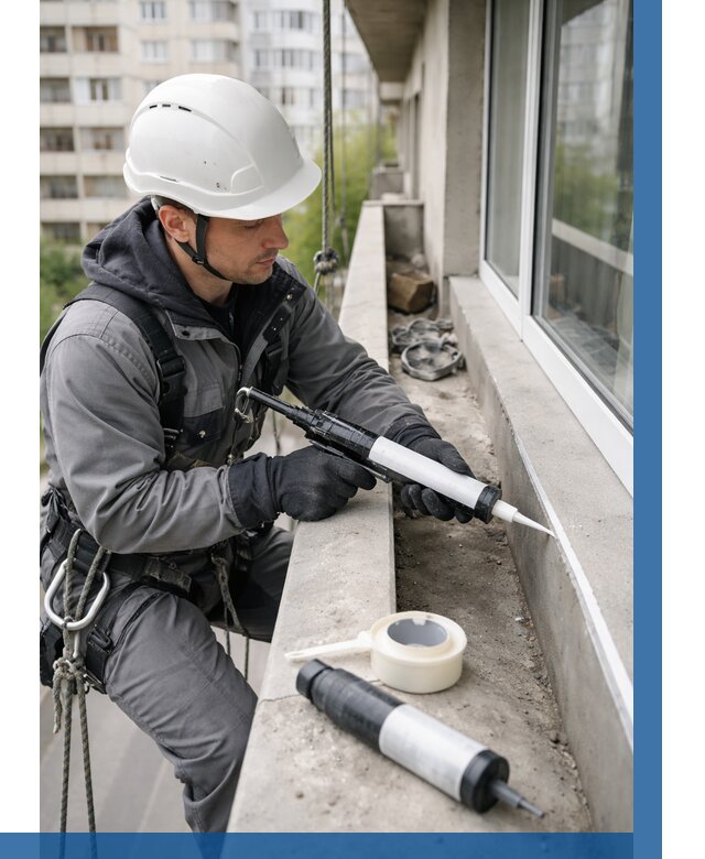 Герметизация швов лоджии в Канске от 4918 р. | ВЫСОТНИК-Кнс