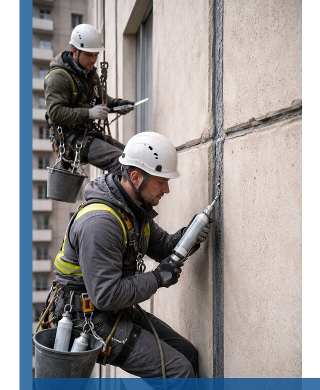 Герметизация деформационных швов фасада в Канске качественно