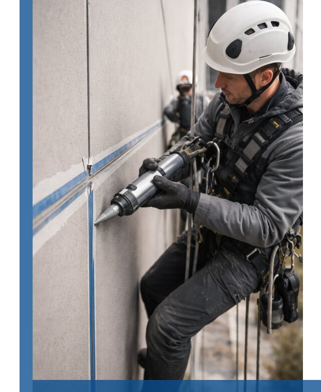 Герметизация стыков фасадных панелей в Канске качественно и быстро