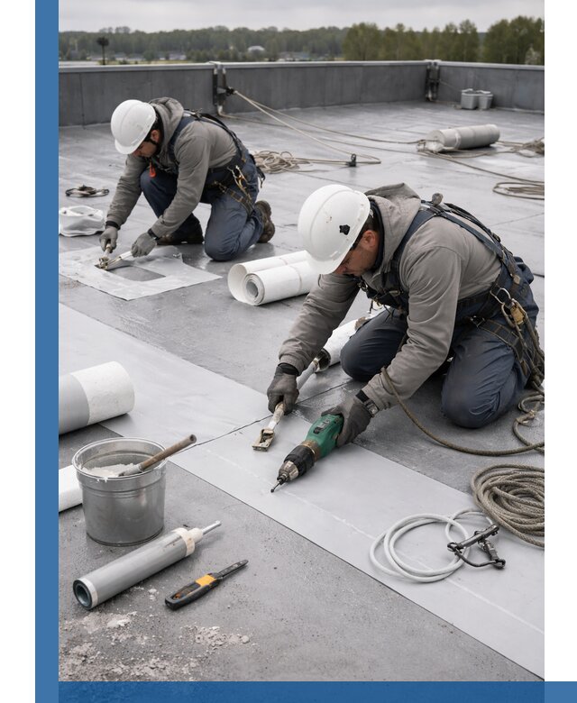 Ремонт мембранной кровли в Канске качественно и с гарантией