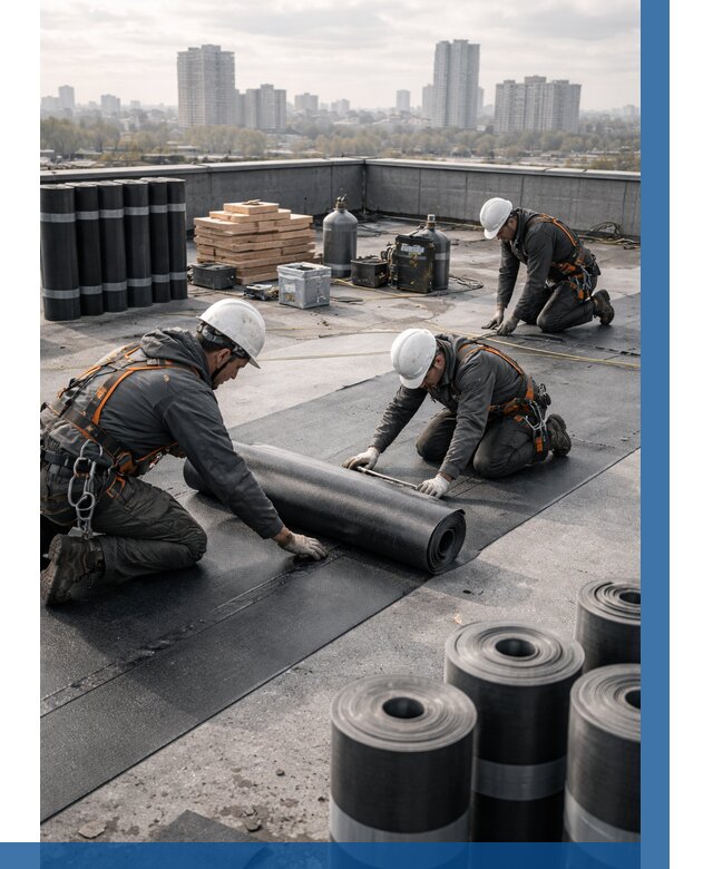 Монтаж мягкой кровли под ключ в Канске от 492 р. | ВЫСОТНИК-Кнс