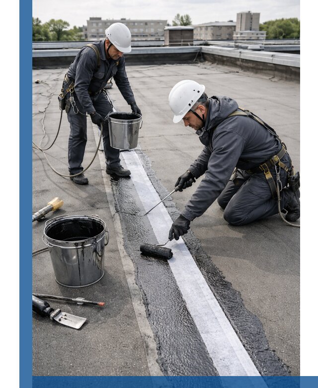 Гидроизоляция кровли мастикой в Канске надежная защита