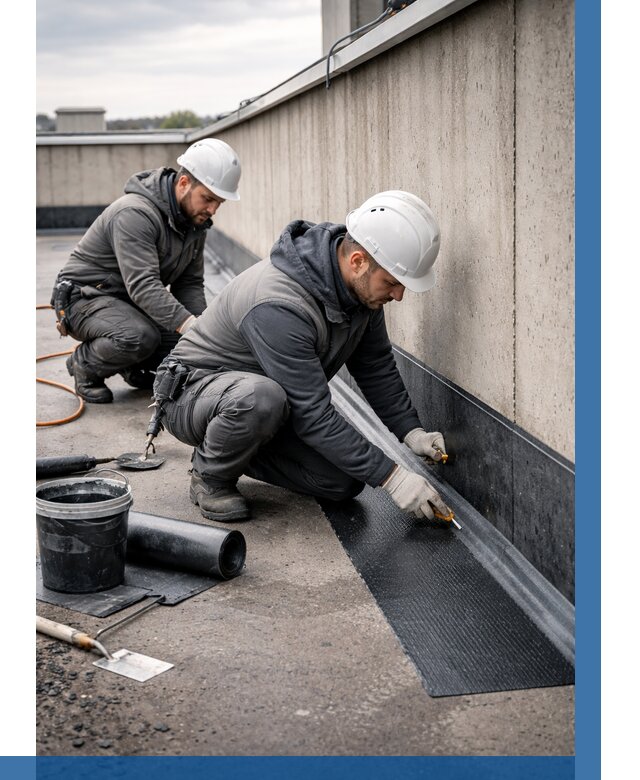 Гидроизоляция примыканий на кровле в Канске от 984 р. | ВЫСОТНИК-Кнс