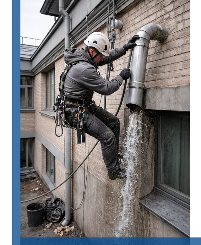 Профессиональная прочистка водосточных труб в Канске с гарантией