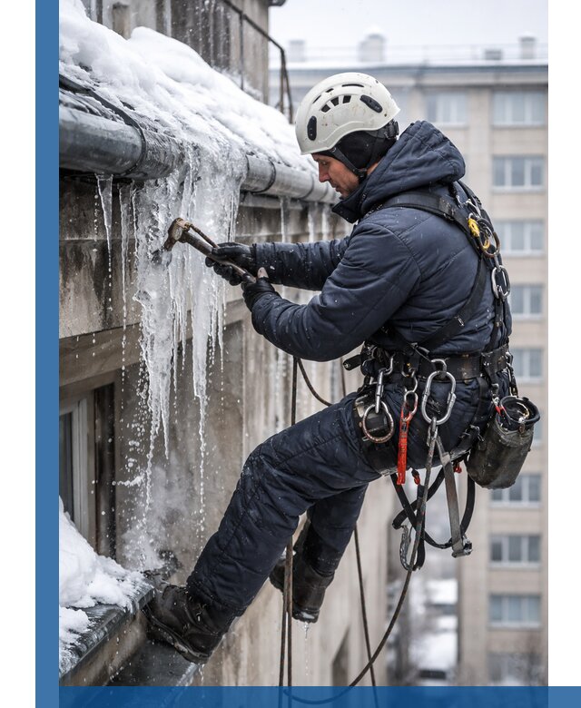 Удаление наледи и чистка водостоков в Канске оперативно и безопасно