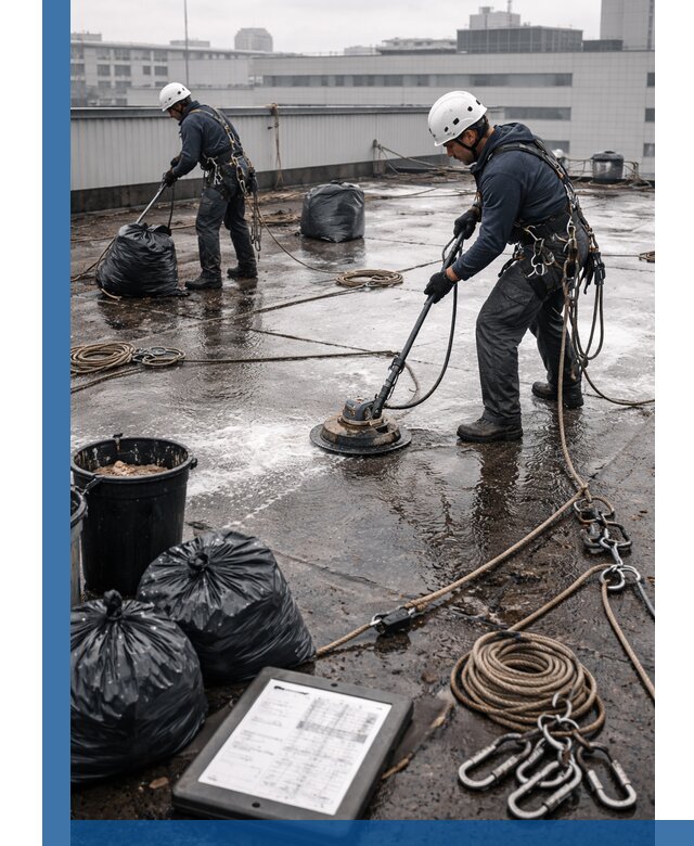 Плановая очистка кровли по графику в Канске для безопасности