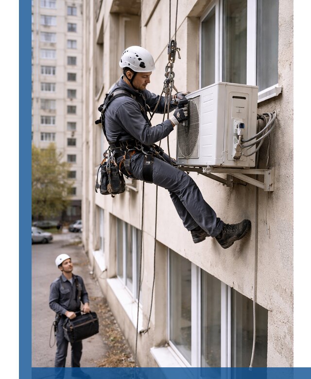 Демонтаж внешнего блока кондиционера в Канске профессионально