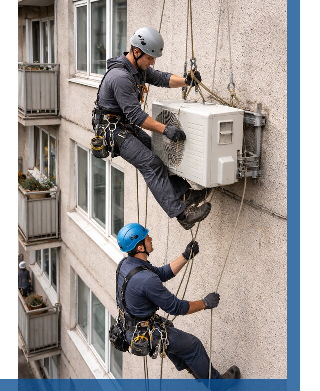 Перенос внешнего блока кондиционера в Канске от 9836 р.| ВЫСОТНИК-Кнс