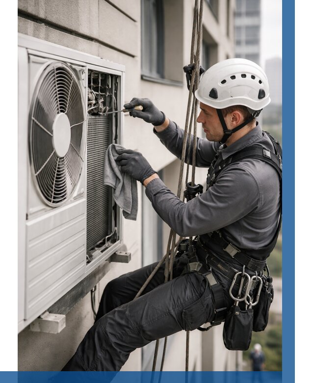 Обслуживание внешнего блока кондиционера в Канске от 2951 р.ВЫСОТНИК-Кнс