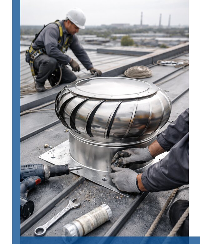 Установка дефлекторов на кровле в Канске профессионально