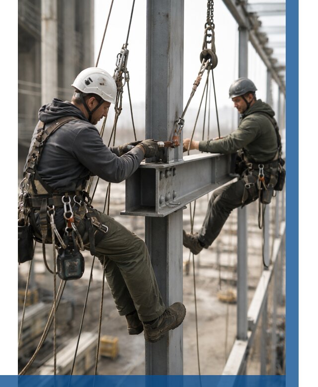 Монтаж металлоконструкций на высоте в Канске от 3825 р. | ВЫСОТНИК-Кнс