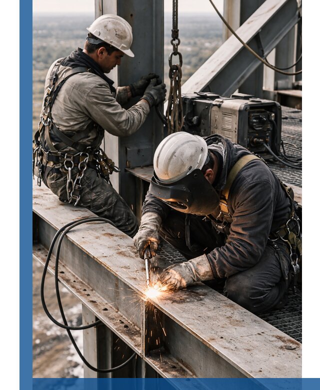 Высотные сварочные работы в Канске для промышленных объектов