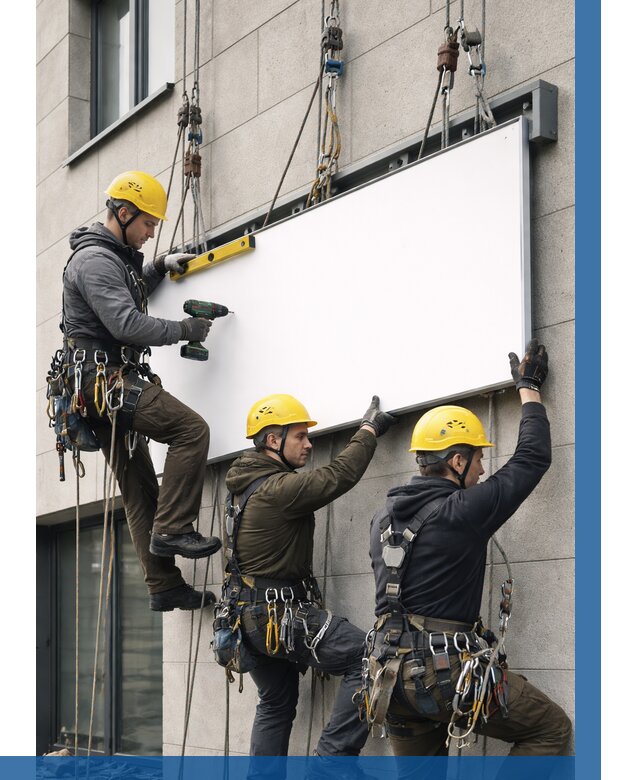 Монтаж рекламной вывески в Канске от 8743 р. | ВЫСОТНИК-Кнс