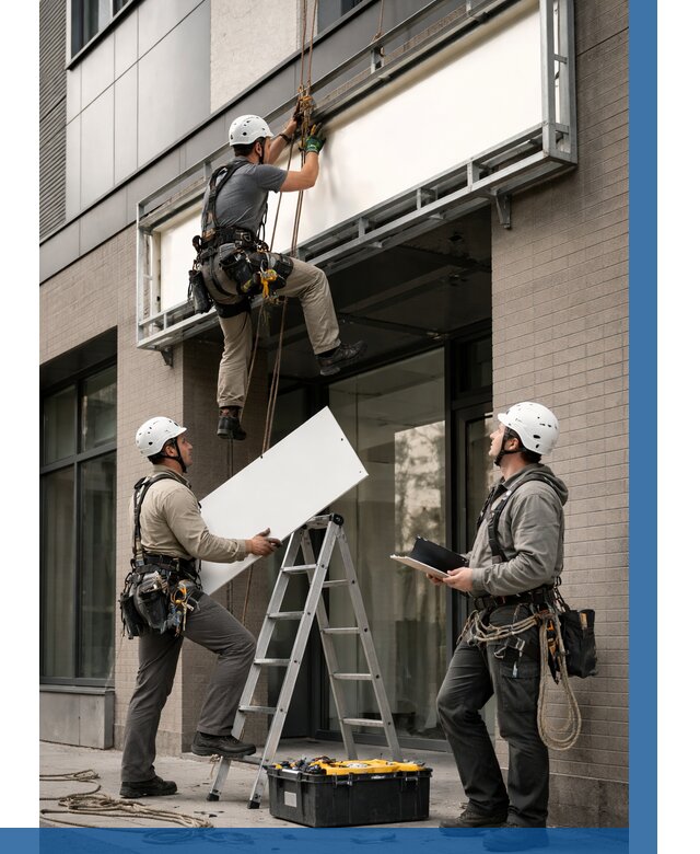 Монтаж светового короба в Канске от 7104 р. | ВЫСОТНИК-Кнс