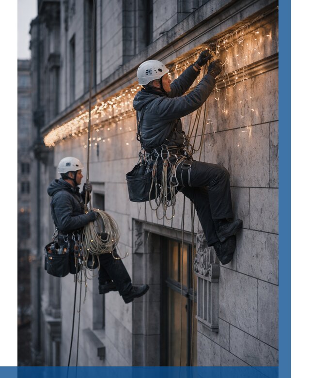 Монтаж новогодней иллюминации в Канске от 9290 р. | ВЫСОТНИК-Кнс