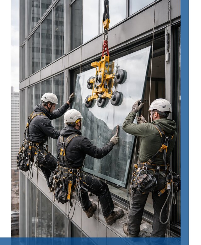 Фасадное остекление зданий под ключ в Канске от 10929 р. | ВЫСОТНИК-Кнс