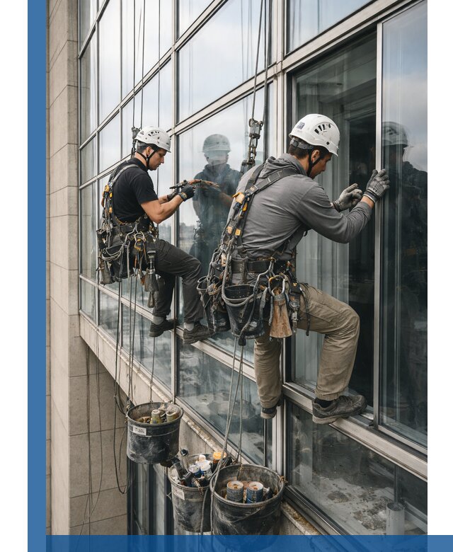 Ремонт витражных конструкций и фасадного остекления в Канске