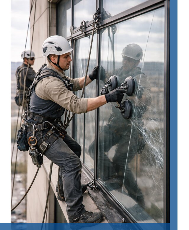 Замена стекла в витраже в Канске под ключ от 9290 р. | ВЫСОТНИК-Кнс