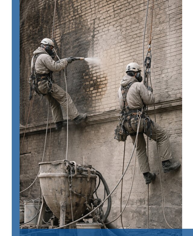 Пескоструйная очистка фасадов в Канске профессионально