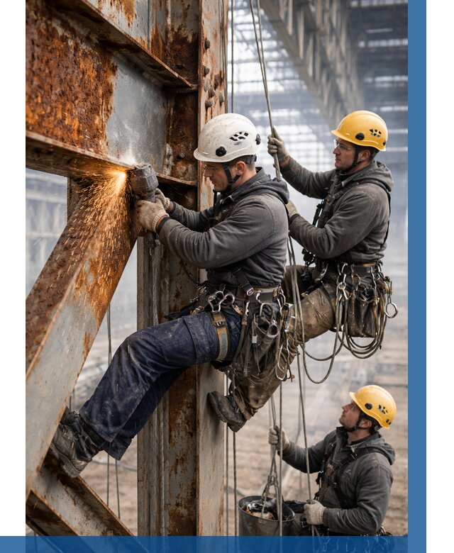 Зачистка металла от ржавчины в Канске от 383 р. | ВЫСОТНИК-Кнс