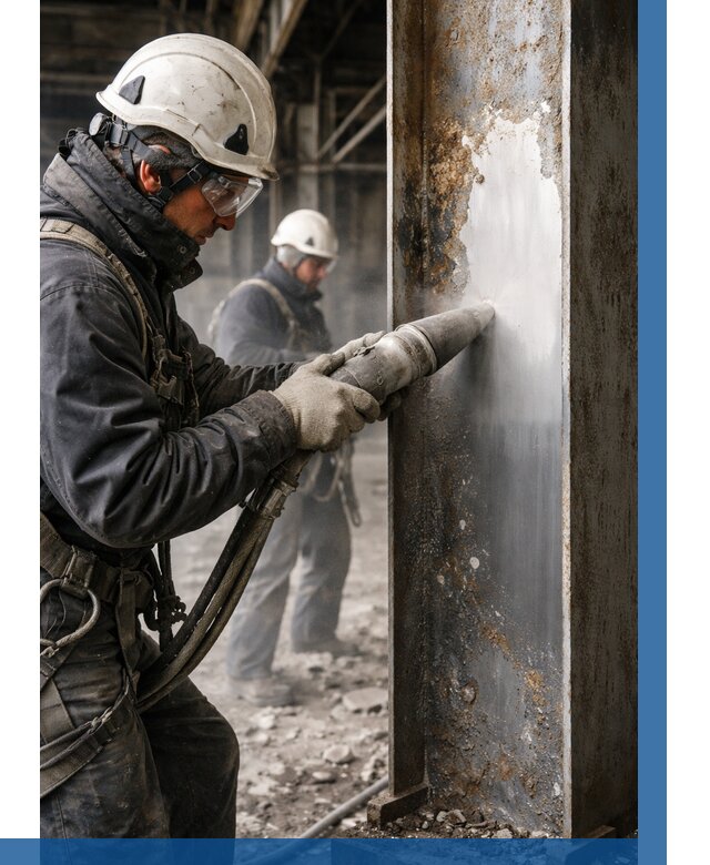 Удаление старой краски с металла в Канске от 492 р. | ВЫСОТНИК-Кнс