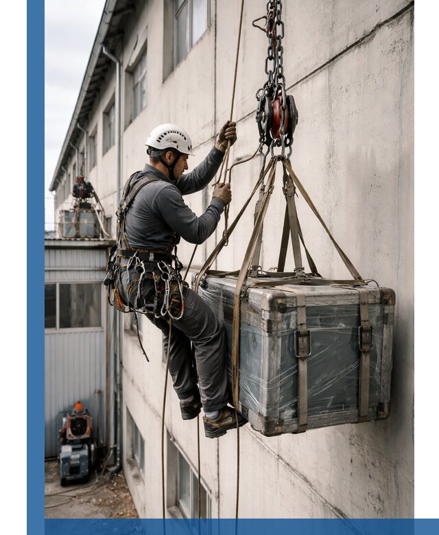 Подъем грузов на высоту в Канске для промышленных объектов