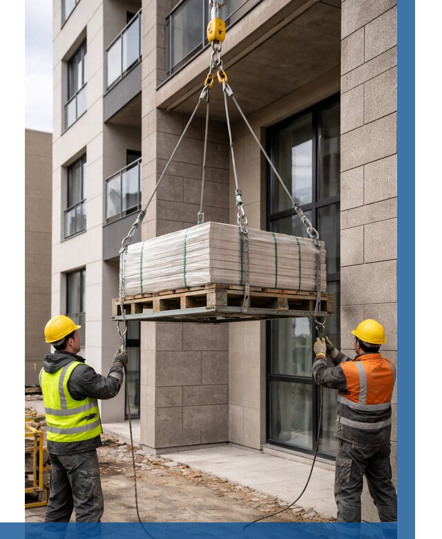 Подъем керамогранита на этаж в Канске от 3825 р. | ВЫСОТНИК-Кнс