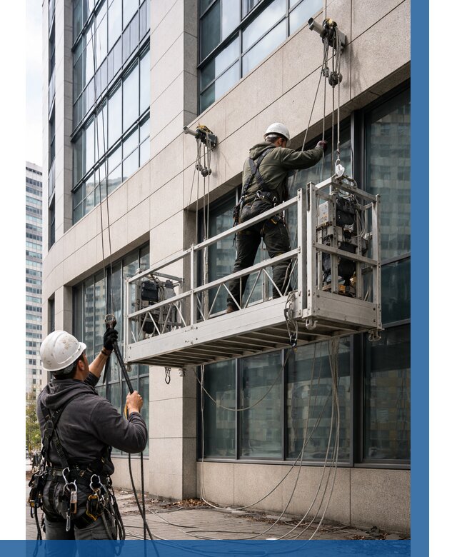 Монтаж и подъем фасадной люльки в Канске от 13115 р. | ВЫСОТНИК-Кнс