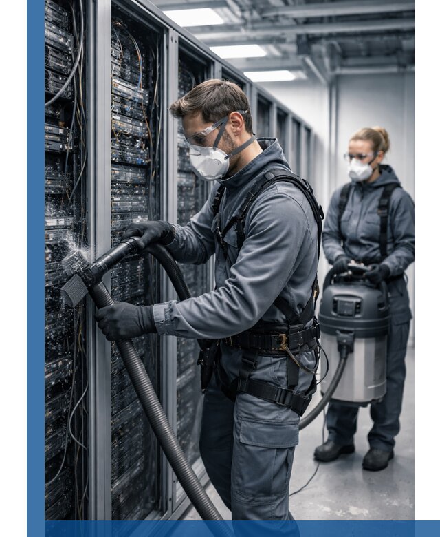 Обеспыливание серверной комнаты в Канске, профессиональная очистка