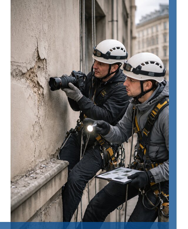Фотофиксация дефектов фасада в Канске от 4918 р. | ВЫСОТНИК-Кнс